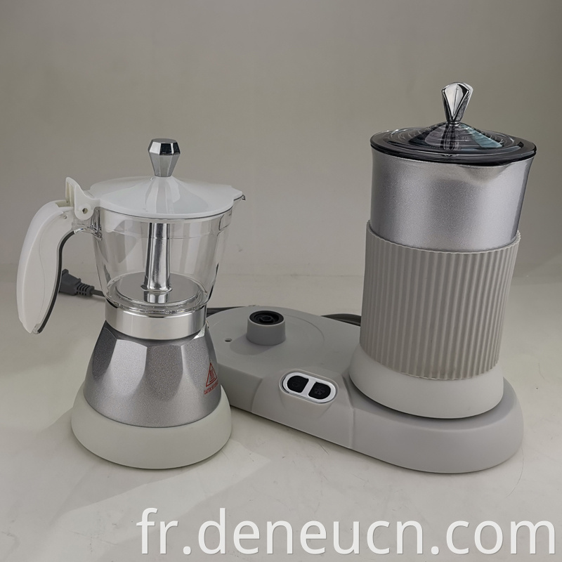 Nouveau design coloré cafetière expresso et lait cappuccinoSet Coffee Machine 4cups & 8cups